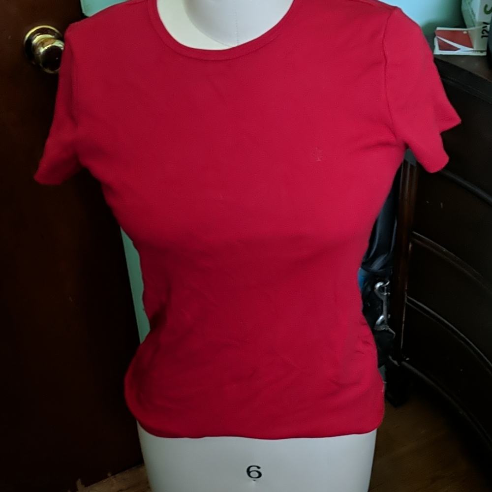Lauren by Ralph Lauren red tee